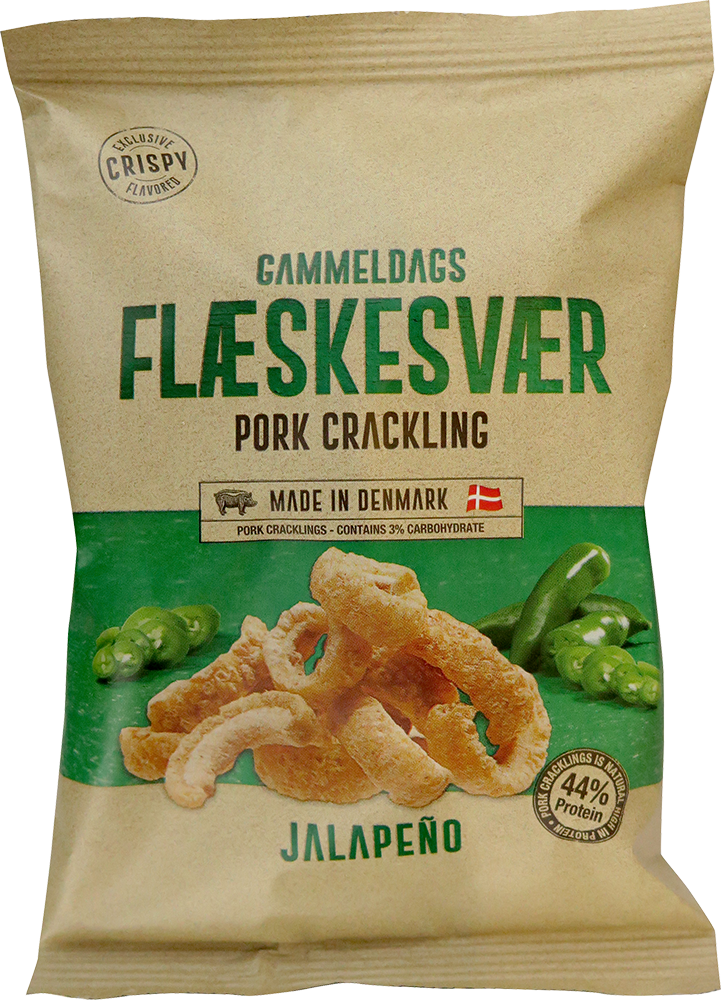 2477 crispy flæskesvær jalapenos 21x70g